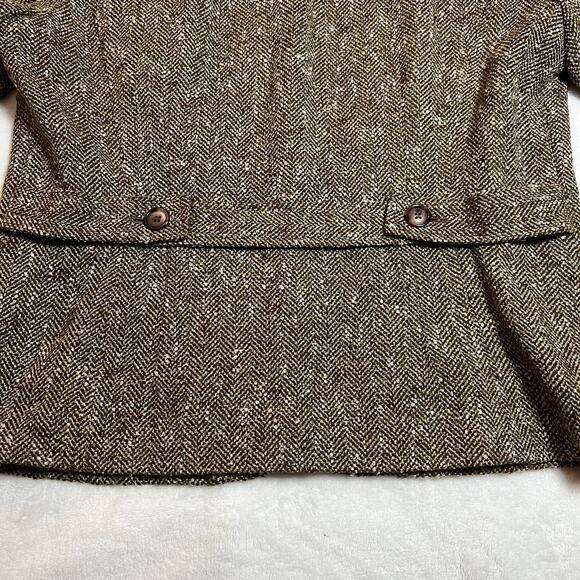 Alfani Tweed Button Up Blazer Jacket Size 12 Office Career Preppy Minimalist - Picture 6 of 8